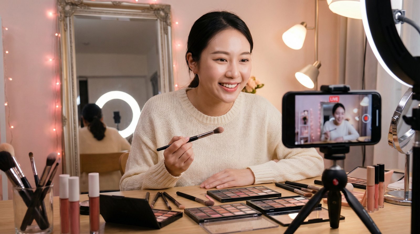 17c一起草美妆视频教程